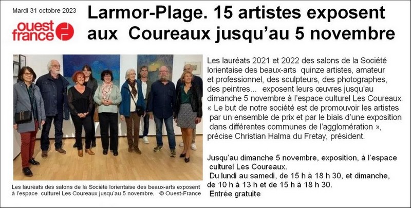 2023 Larmor-Plage- laureats exposition - S L B-A - Lorient - Ouest-France 