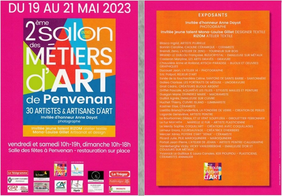 2ème salon des métiers d'Art de Penvenan 2023